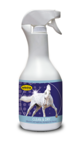 EQUIFORCE Care Clean &amp; Dry (1 liter); snelwerkende "dry shampoo" voor extra glans