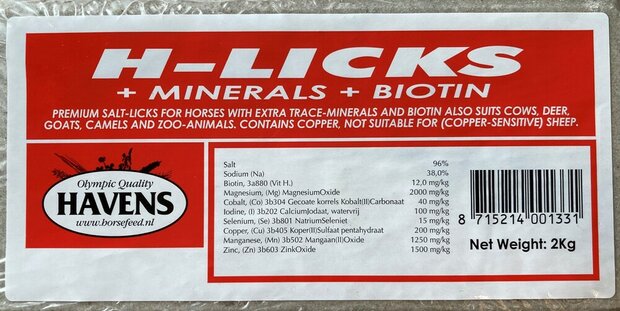 H-LICKS paardenliksteen