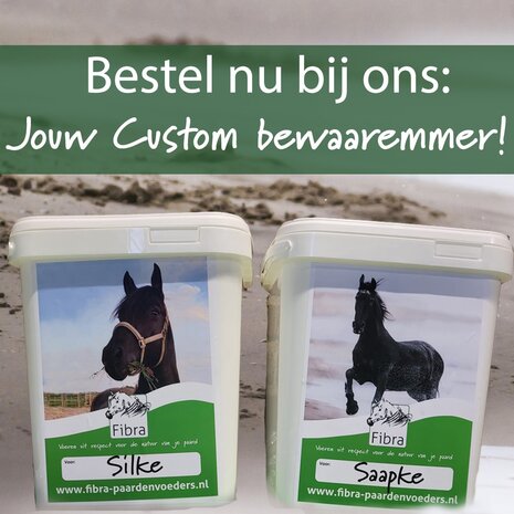 Custom Fibra bewaaremmer + maatbeker!